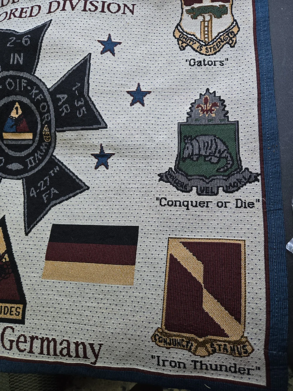 2nd Brigade Combat Team 1st Armored Division Baumholder Germany Patch Tapestry